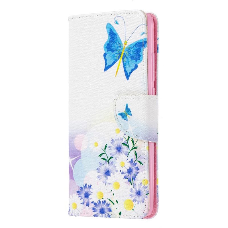 Housse Xiaomi Mi 9t / Mi 9t Pro Papillons Et Fleurs Peints