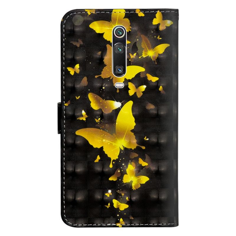 Housse Xiaomi Mi 9t / Mi 9t Pro Papillons Jaunes