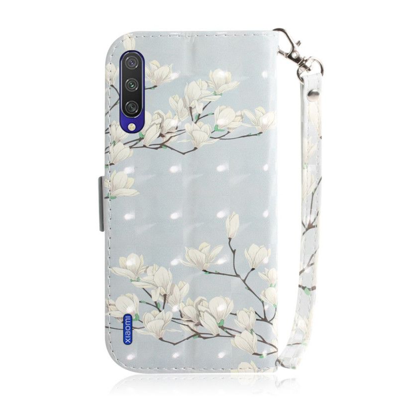 Housse Xiaomi Mi A3 Arbre En Fleurs À Lanière