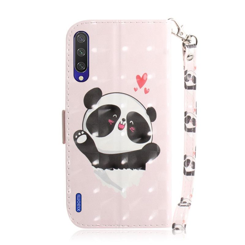 Housse Xiaomi Mi A3 Panda Love À Lanière