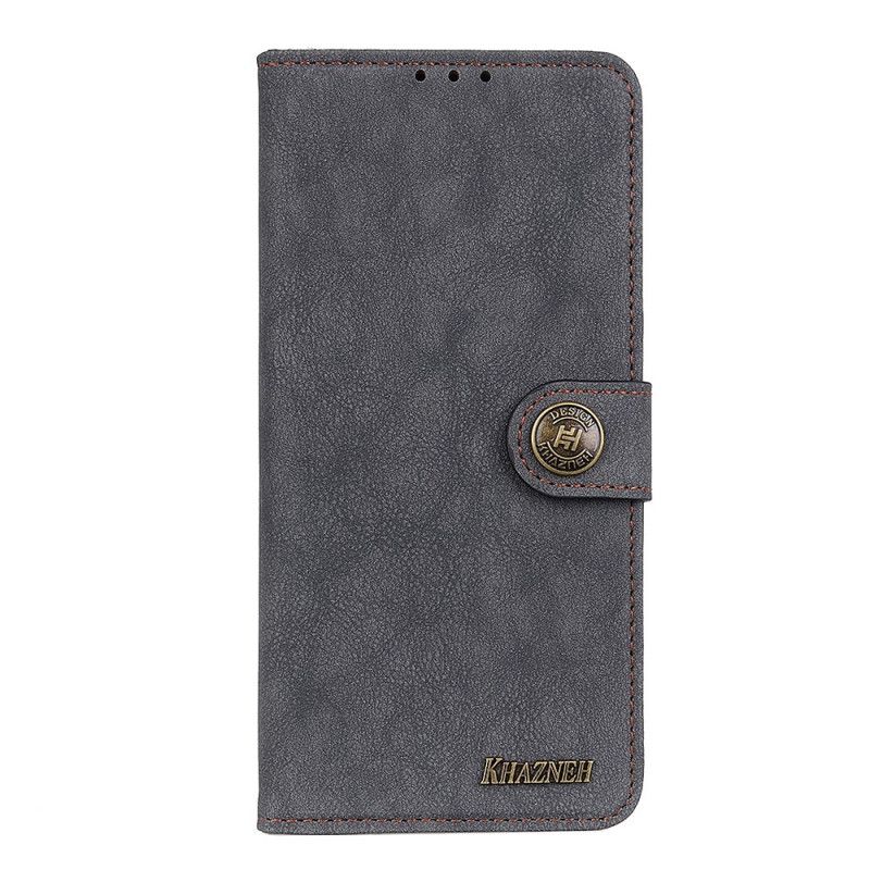Housse Xiaomi Mi Note 10 Lite Cuir Fendu Rétro Khazneh