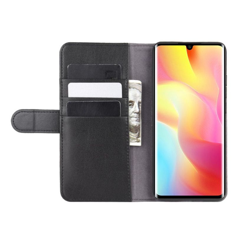 Housse Xiaomi Mi Note 10 Lite Cuir Véritable Fendu