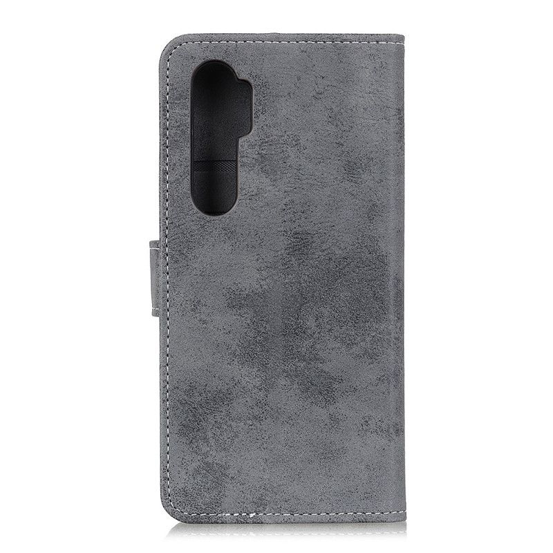 Housse Xiaomi Mi Note 10 Lite Effet Cuir Vintage