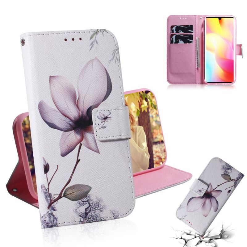 Housse Xiaomi Mi Note 10 Lite Fleur Vieux Rose