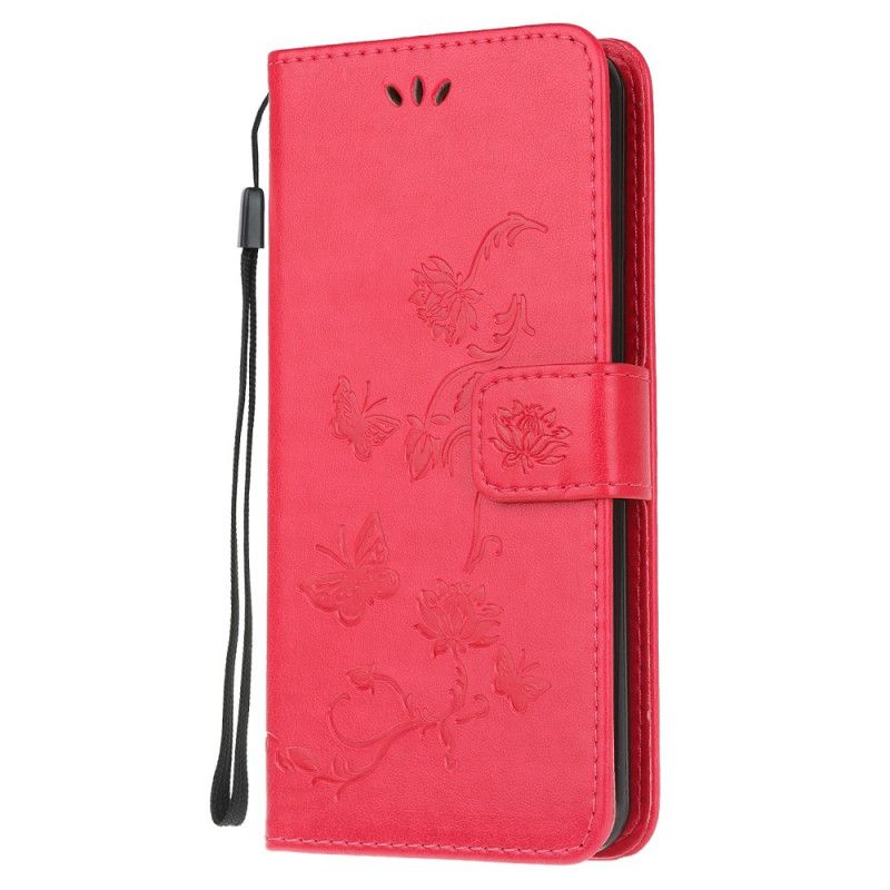 Housse Xiaomi Mi Note 10 Lite Papillons Et Fleurs D'asie