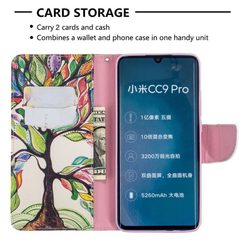 Housse Xiaomi Mi Note 10 / Note 10 Pro Arbre Coloré