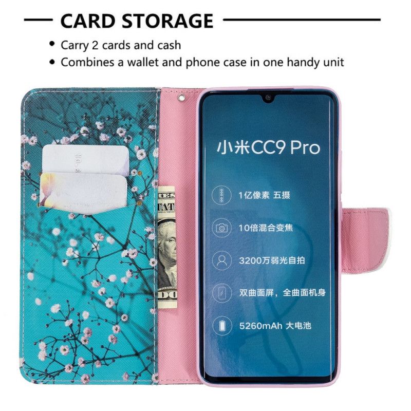 Housse Xiaomi Mi Note 10 / Note 10 Pro Arbre Fleuri