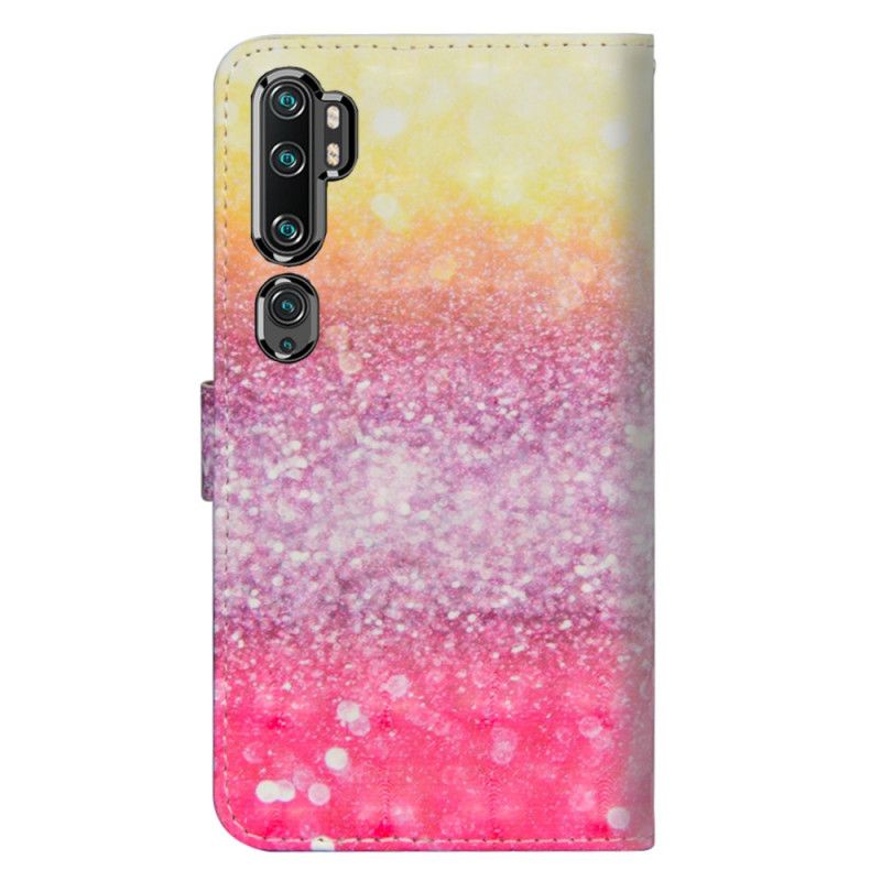 Housse Xiaomi Mi Note 10 / Note 10 Pro Dégradé Paillettes Magenta