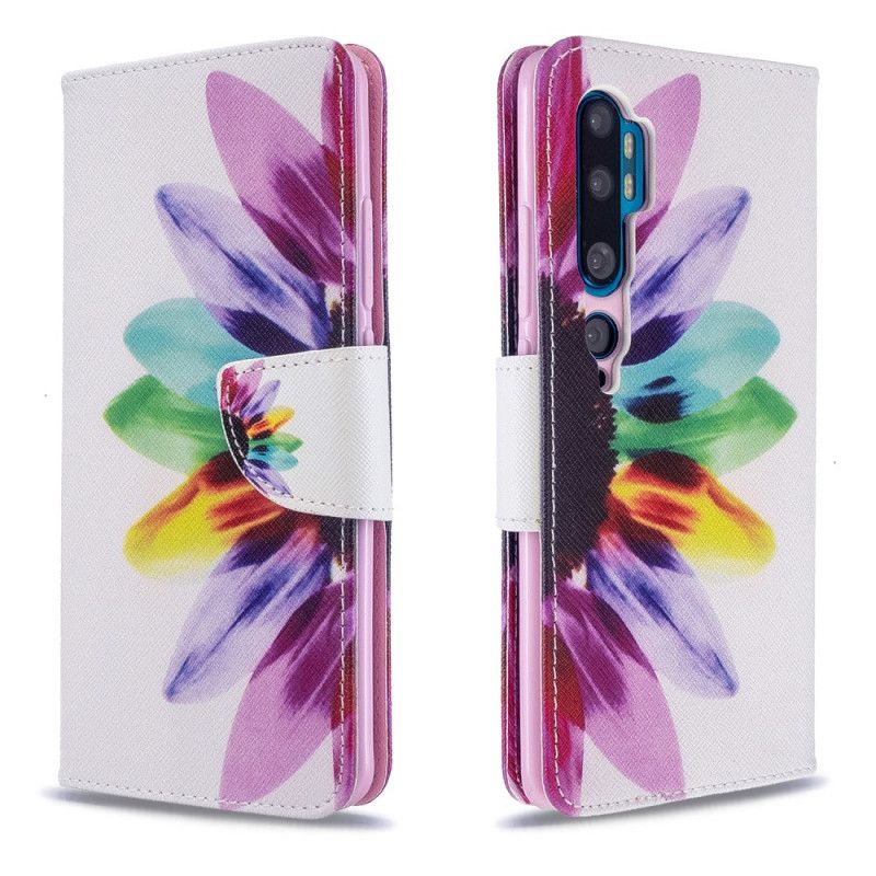 Housse Xiaomi Mi Note 10 / Note 10 Pro Fleur Aquarelle