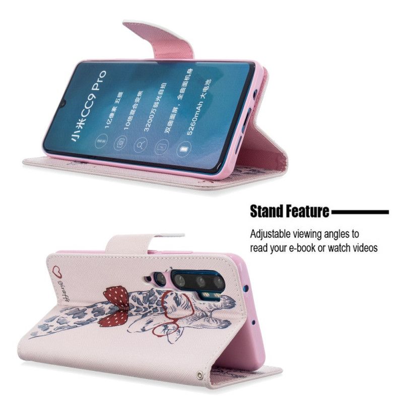Housse Xiaomi Mi Note 10 / Note 10 Pro Girafe Intello