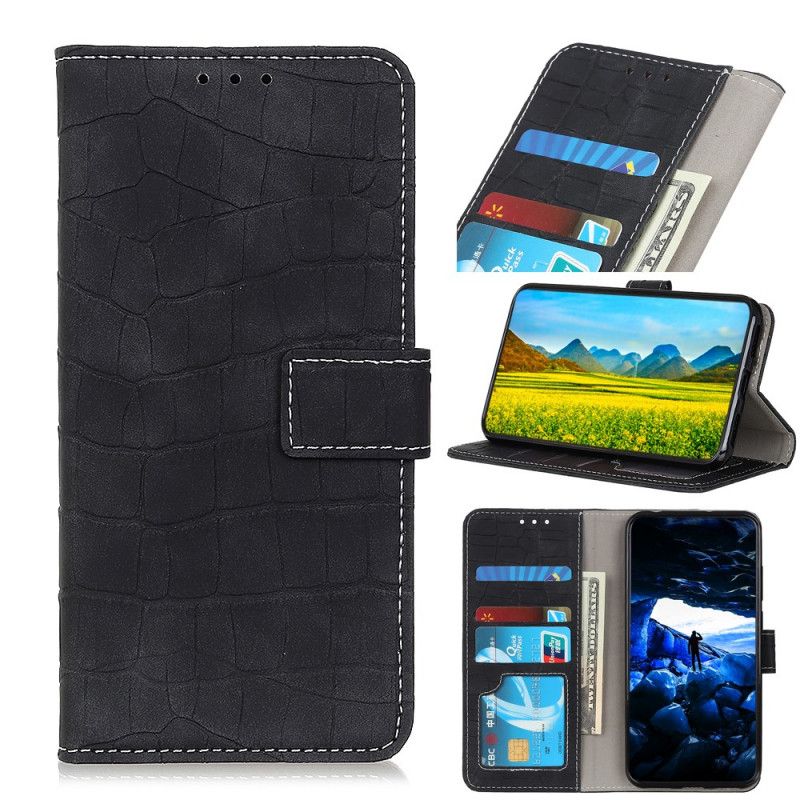 Housse Xiaomi Mi Note 10 / Note 10 Pro Style Peau De Crocodile Vintage