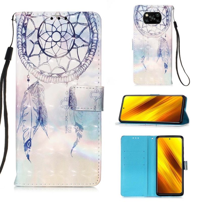 Housse Xiaomi Poco X3 Attrape Rêves Aquarelle