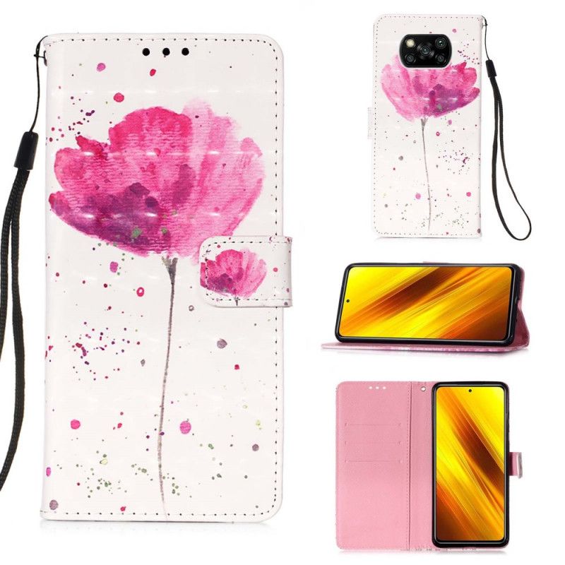 Housse Xiaomi Poco X3 Coquelicot Aquarelle