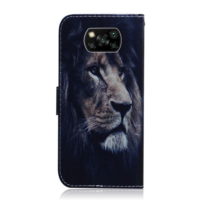 Housse Xiaomi Poco X3 Dreaming Lion