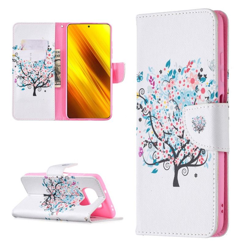 Housse Xiaomi Poco X3 Flowered Tree