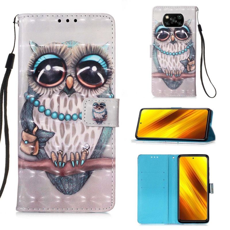 Housse Xiaomi Poco X3 Miss Hibou