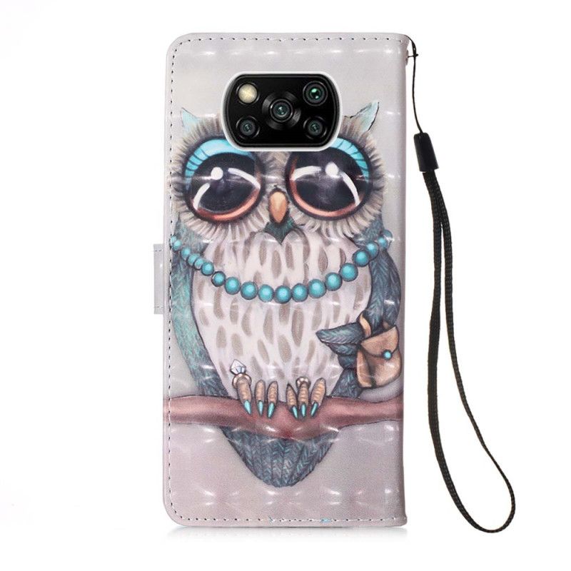 Housse Xiaomi Poco X3 Miss Hibou