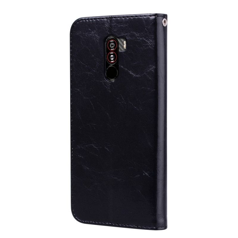 Housse Xiaomi Pocophone F1 Effet Cuir Brillant Hat Prince