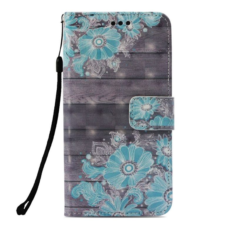 Housse Xiaomi Pocophone F1 Fleurs Bleues