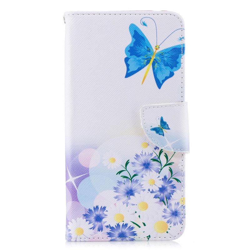 Housse Xiaomi Pocophone F1 Papillons Et Fleurs Peints