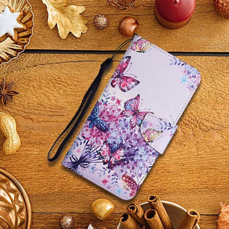 Housse Xiaomi Redmi 10 Bouquet De Fleurs Et Papillons