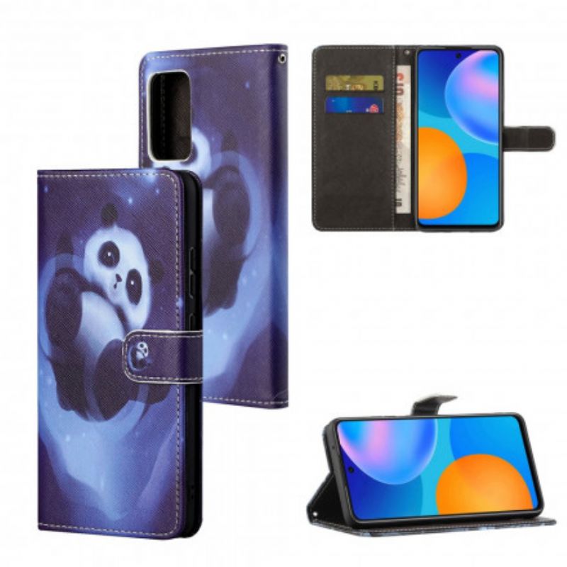 Housse Xiaomi Redmi 10 Panda Space À Lanière