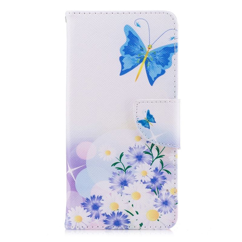 Housse Xiaomi Redmi 5 Papillons Et Fleurs Peints