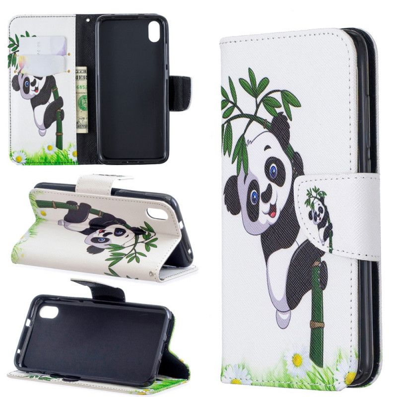 Housse Xiaomi Redmi 7a Panda Sur Le Bambou