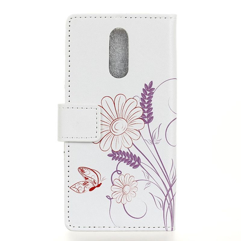 Housse Xiaomi Redmi 8 Dessin Papillons Et Fleurs
