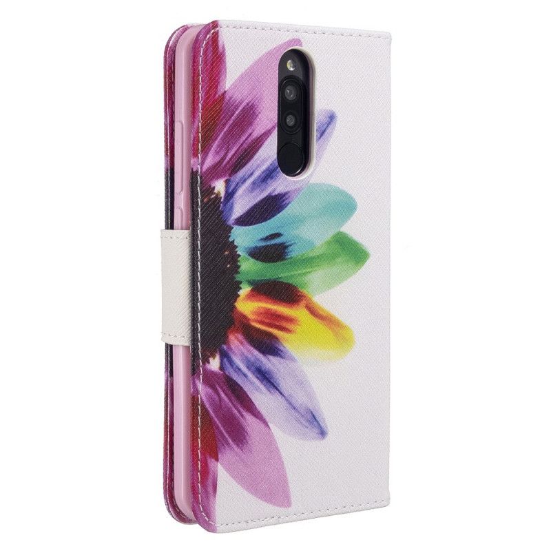 Housse Xiaomi Redmi 8 Fleur Aquarelle