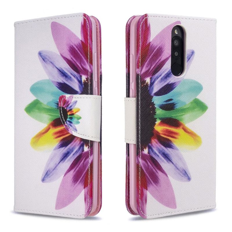 Housse Xiaomi Redmi 8 Fleur Aquarelle