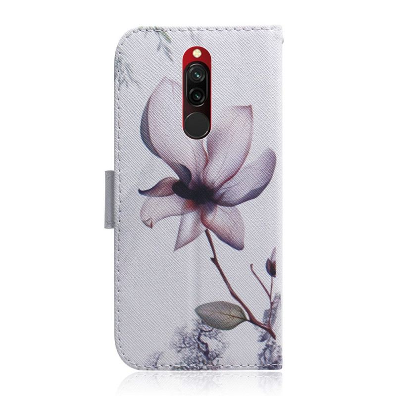 Housse Xiaomi Redmi 8 Fleur Vieux Rose