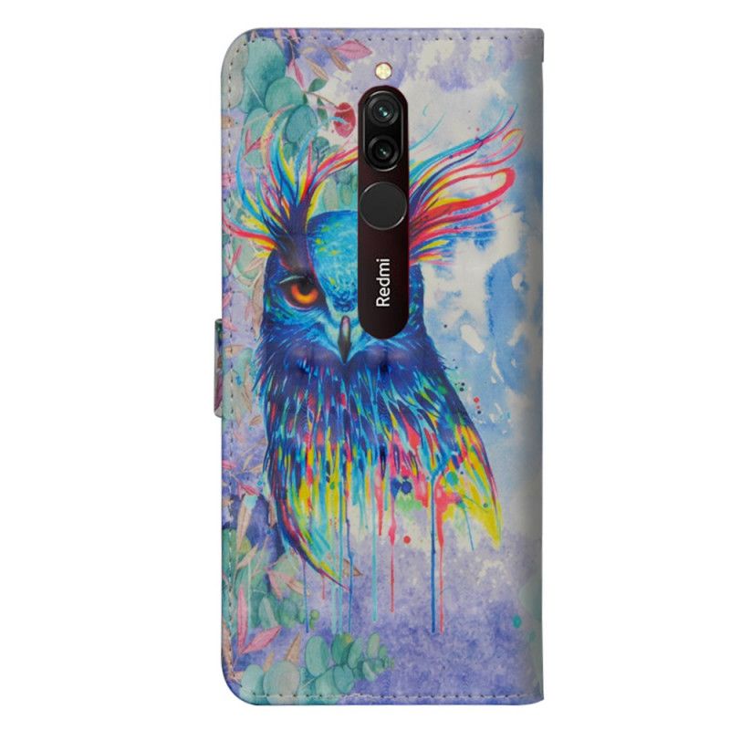 Housse Xiaomi Redmi 8 Oiseau Aquarelle