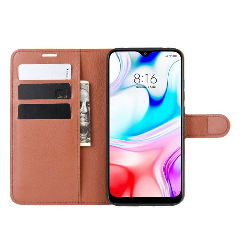 Housse Xiaomi Redmi 8 Simili Cuir Classique