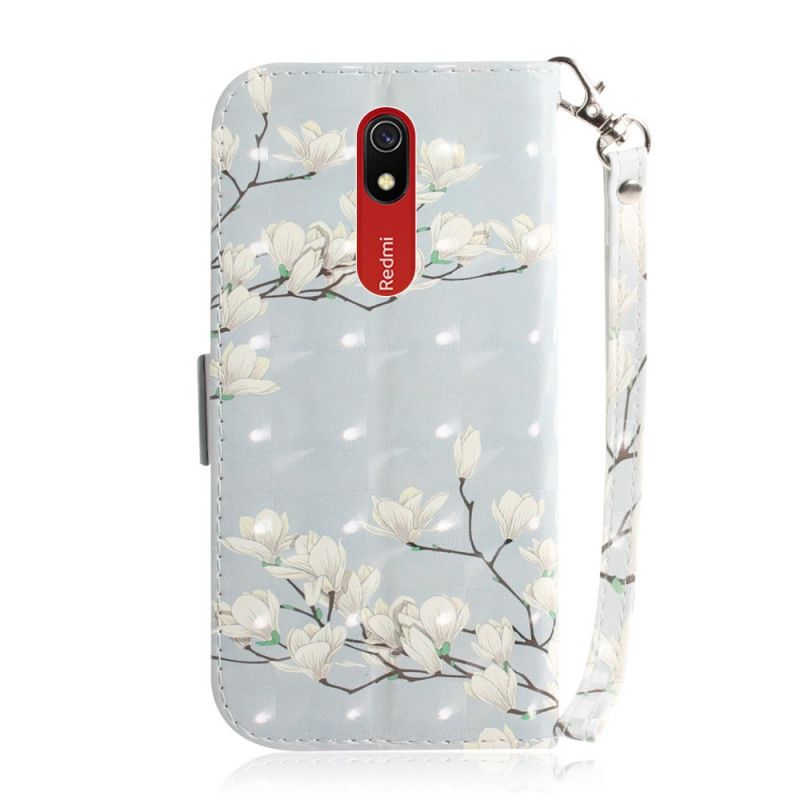 Housse Xiaomi Redmi 8a Arbre En Fleurs À Lanière