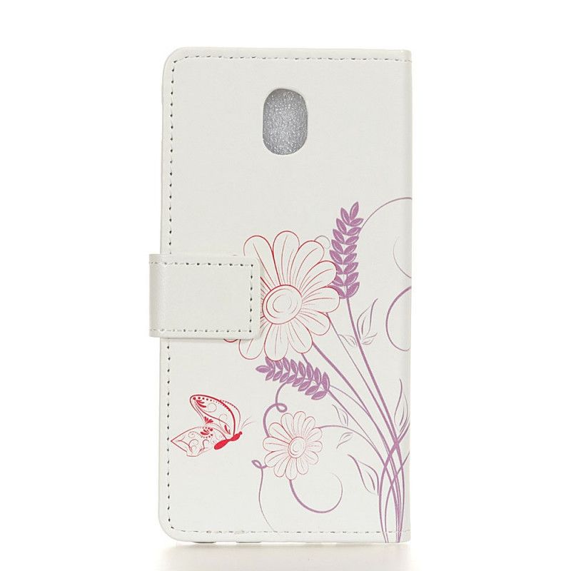 Housse Xiaomi Redmi 8a Dessin Papillons Et Fleurs