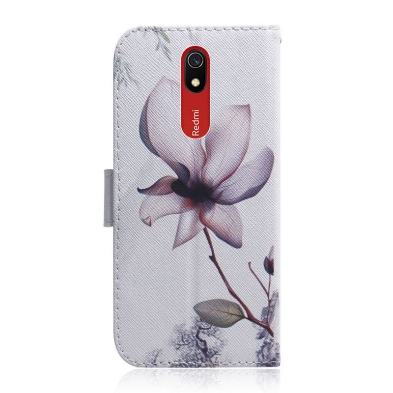 Housse Xiaomi Redmi 8a Fleur Vieux Rose