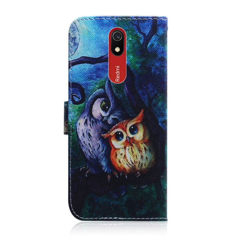 Housse Xiaomi Redmi 8a Peinture De Hiboux