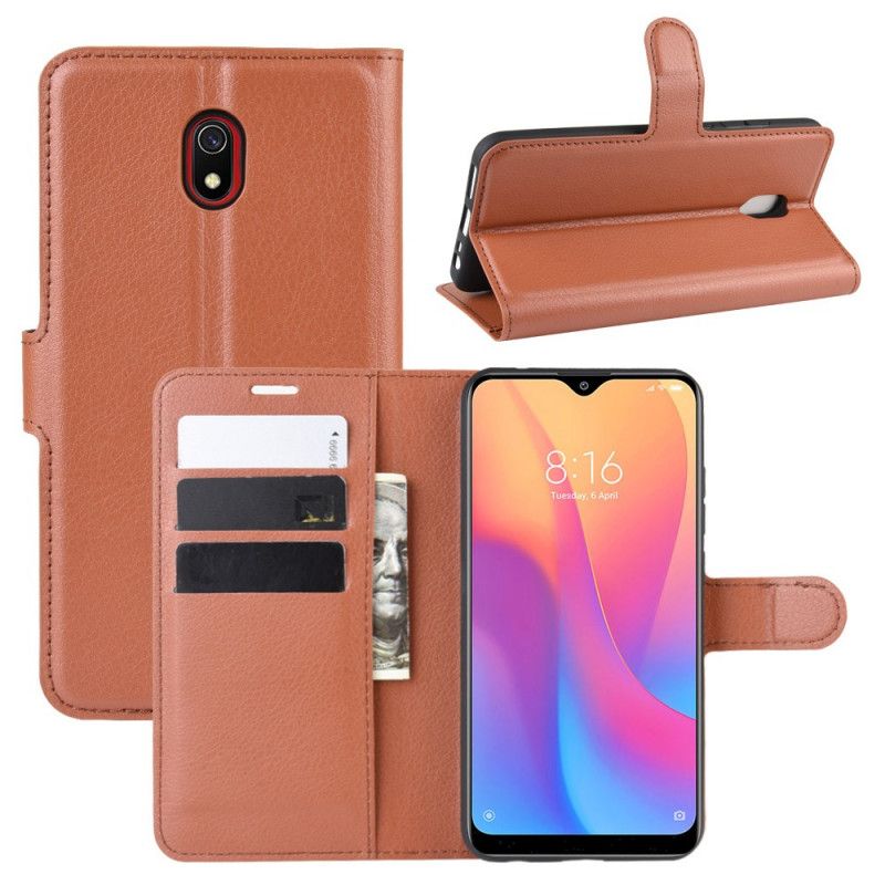 Housse Xiaomi Redmi 8a Simili Cuir Classique