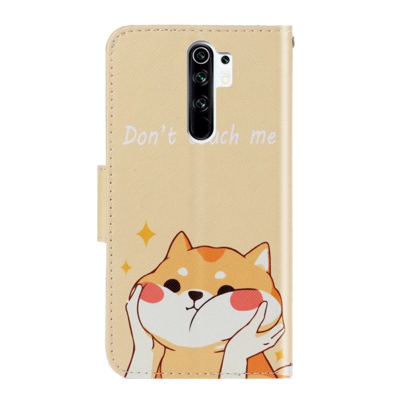 Housse Xiaomi Redmi 9 Chat Don't Touch Me À Lanière