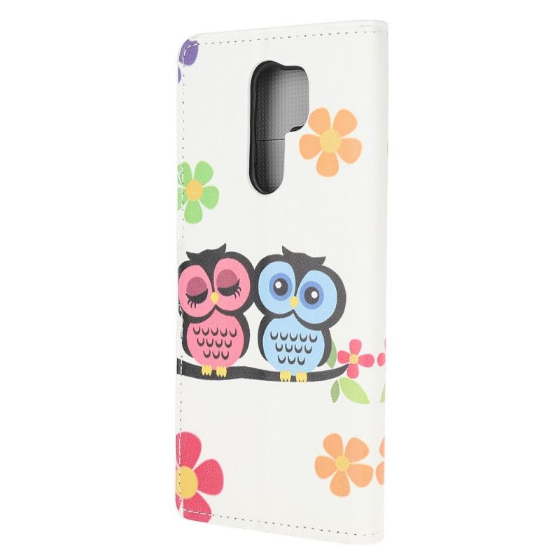 Housse Xiaomi Redmi 9 Couple De Hiboux