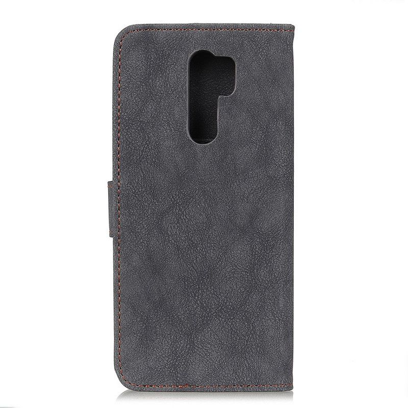 Housse Xiaomi Redmi 9 Cuir Fendu Rétro Khazneh