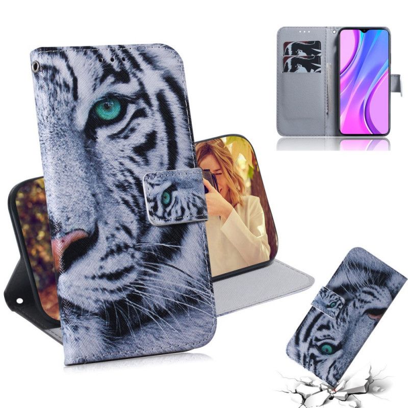 Housse Xiaomi Redmi 9 Face De Tigre