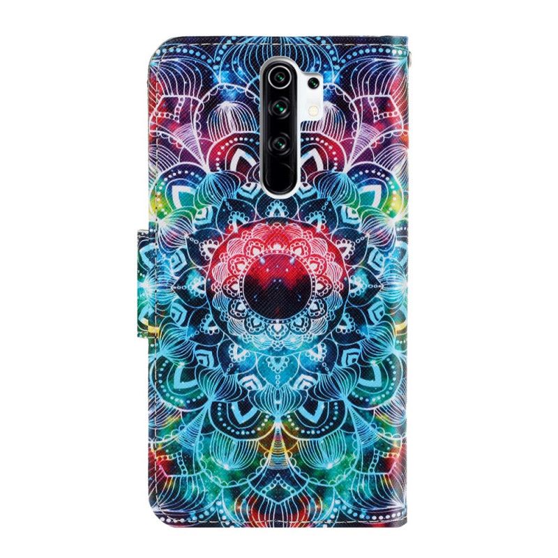 Étui Housse Xiaomi Redmi 9 Flashy Mandala À Lanière