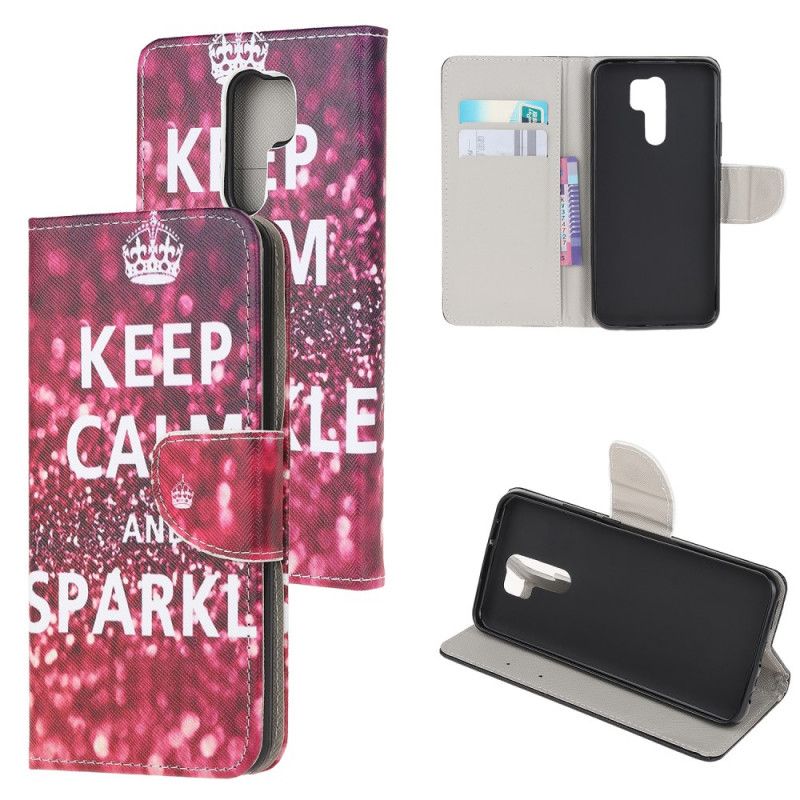 Housse Xiaomi Redmi 9 Keep Calm And Sparkle