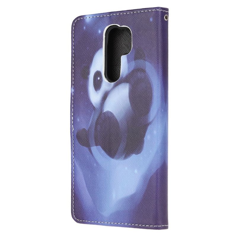 Housse Xiaomi Redmi 9 Panda Space À Lanière