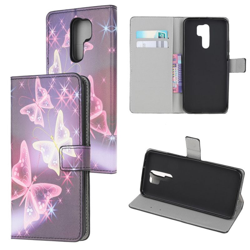 Housse Xiaomi Redmi 9 Papillons Et Fleurs