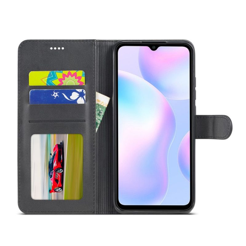 Housse Xiaomi Redmi 9a Lc.imeeke Effet Cuir