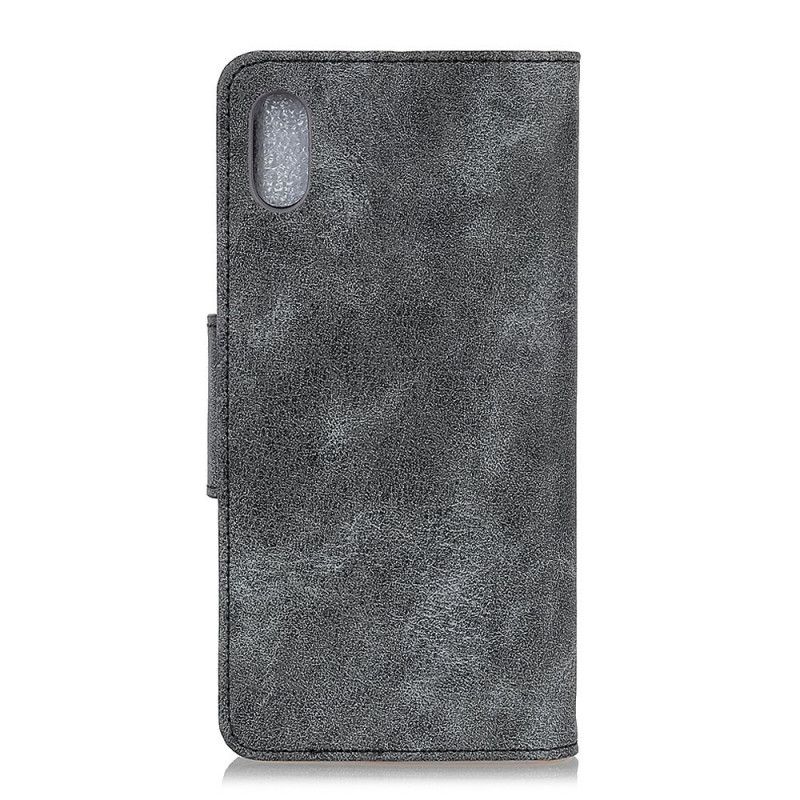 Housse Xiaomi Redmi 9a Rabat Magnétique Double Face Vintage