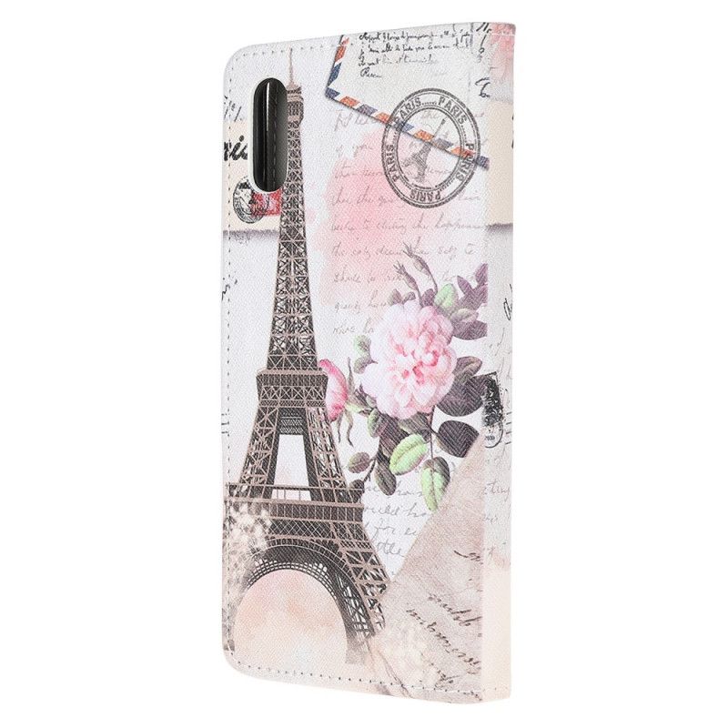 Housse Xiaomi Redmi 9a Tour Eiffel Rétro
